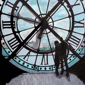 Giclee Print of original artwork The Clock 12"x12"